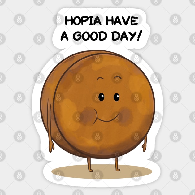 Optimistic Hopia Sticker by Sketchbook ni Abi